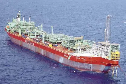 Staying put: The Berge Helene works for Petronas Carigali off Mauritania