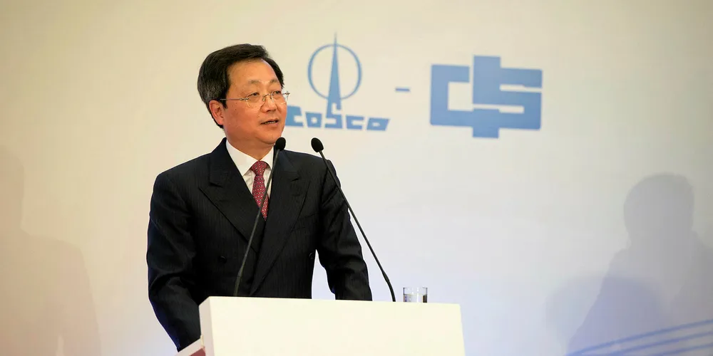 Xu Lirong, chairman of China Cosco Shipping.