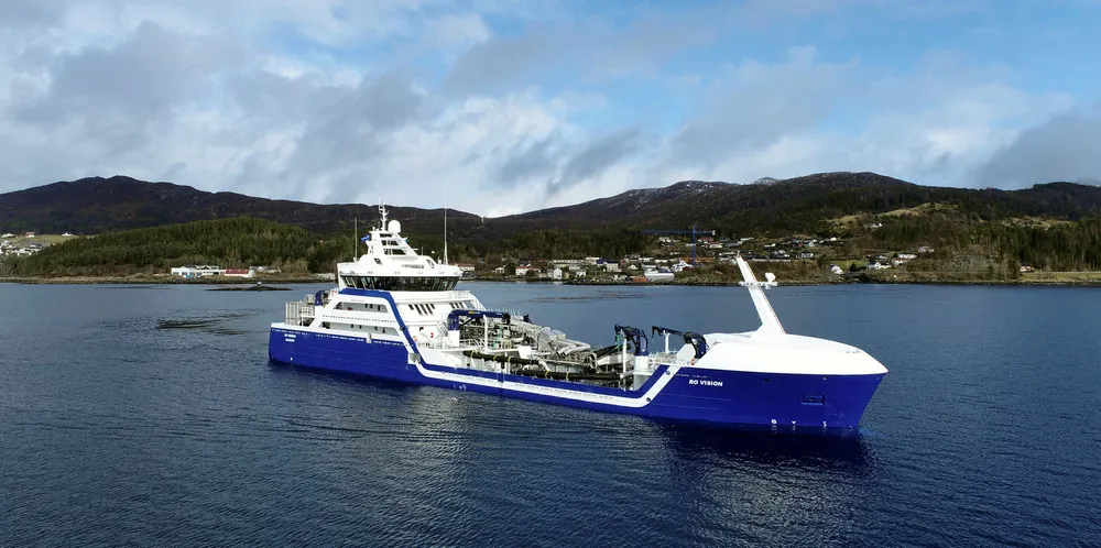 Ro Vision out at sea on its first trial.