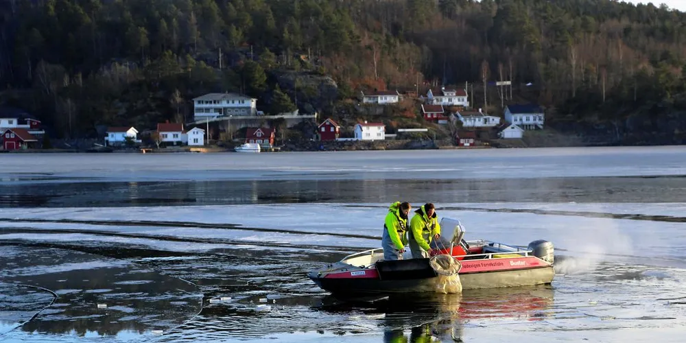 Forskning på fredningsområde i Tvedestrand. Der har det vært forbudt med all fiske siden 2012. Foto: Havforskningsinstituttet