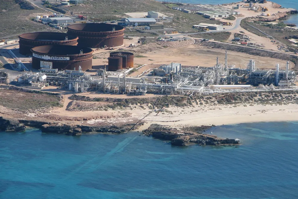 Varanus Island: Damage from the 2008 blast that reduced Western Australia's gas supply by around a third.