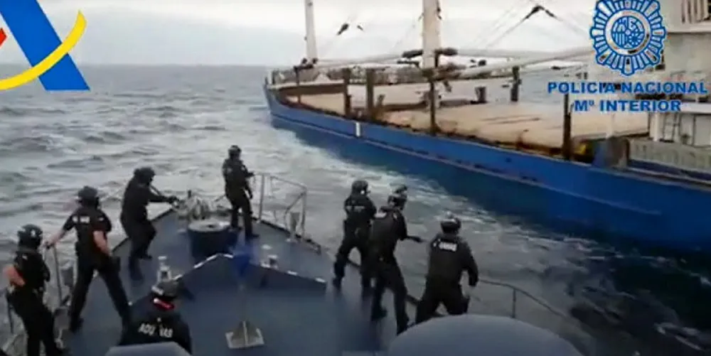 Spanish police raid the Natalia off the Canary Islands. The vessel was found to have nearly 20 tonnes of hashish on board.