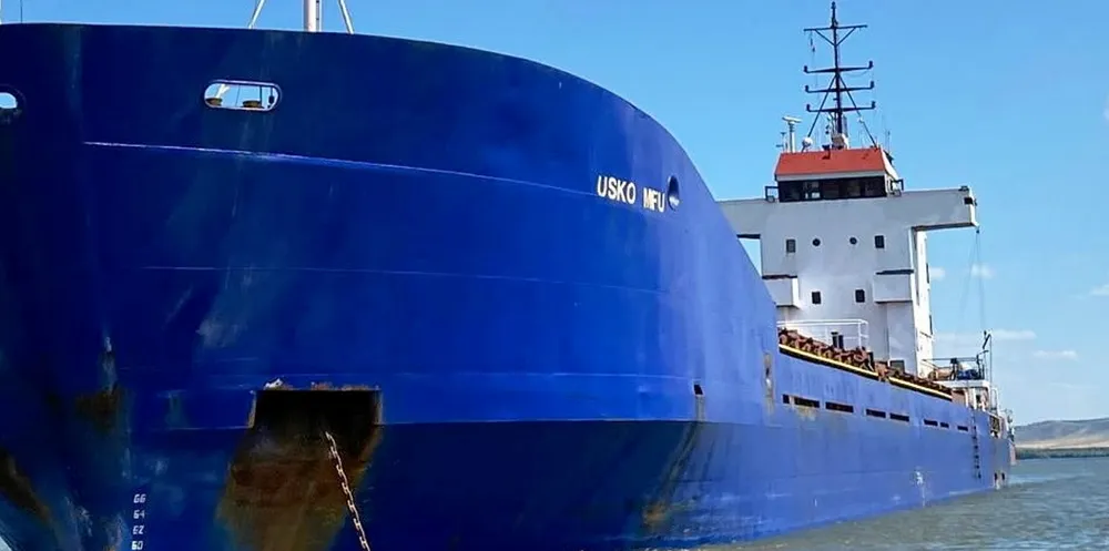 The 2,850-dwt Usko MFU (built 1982) was arrested by Ukrainian authorities in July.