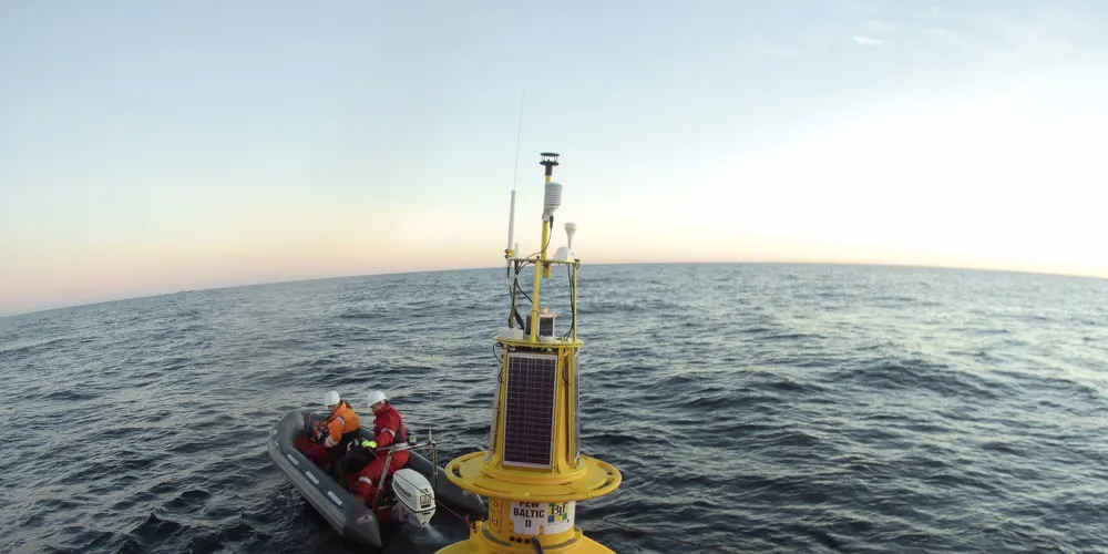 The buoy uses new technology to aid navigation