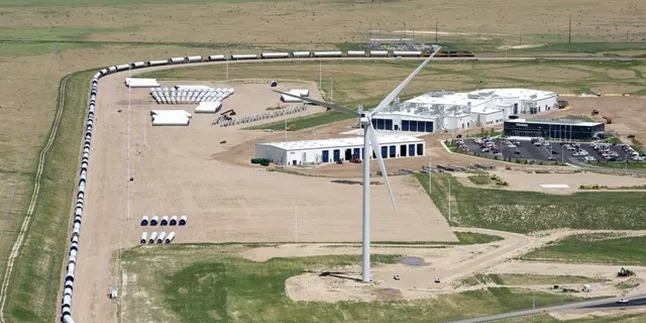 Vestas tower plant in Pueblo, Colorado