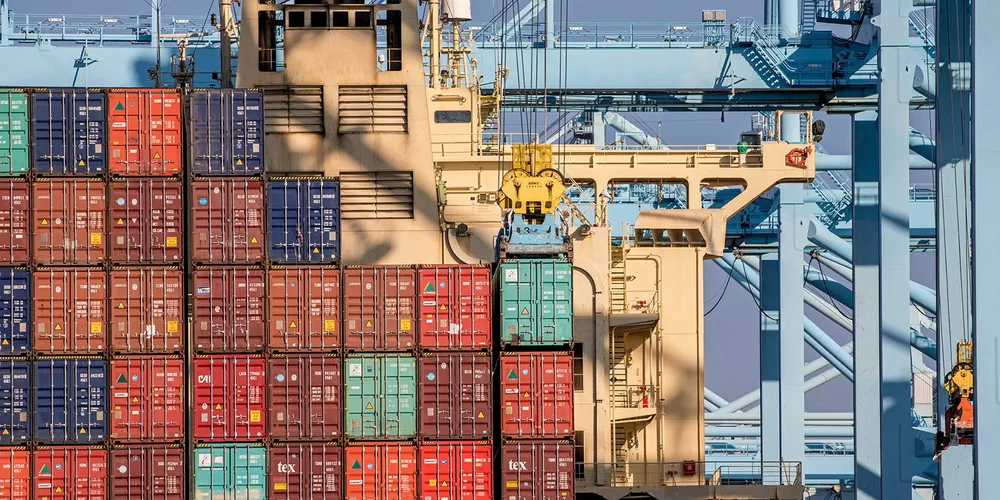 Containers crowded the Port of Los Angeles during Covid-19, but volumes fell off as dockers and employers fought over a new labour contract this past year.