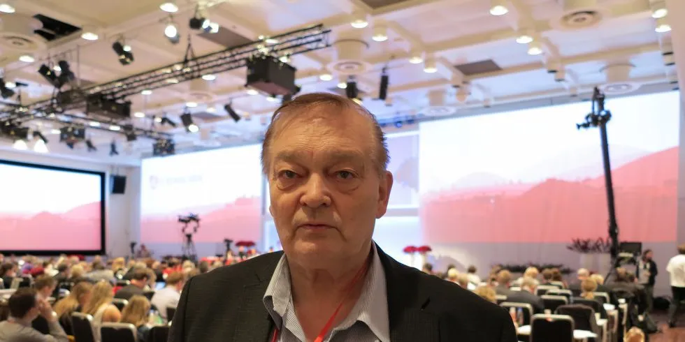 Roger Hansen framsatte på vegne av Finnmark Ap forslag om en mer forpliktende formulering om leveringsplikt på Arbeiderpartiets landsmøte. Foto: Nils Torsvik