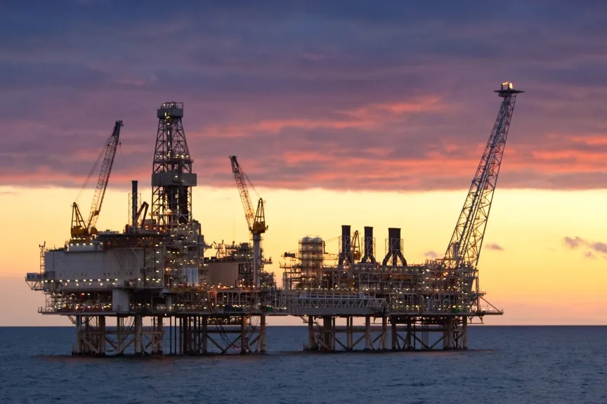 Caspian field: Deepwater Gunashli platform