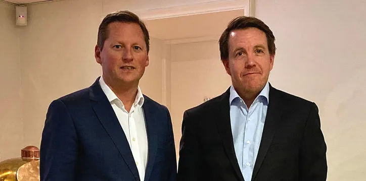 NRP Maritime Asset Management partners Wilhelm Magelssen (left) and Nicolai Heidenreich.