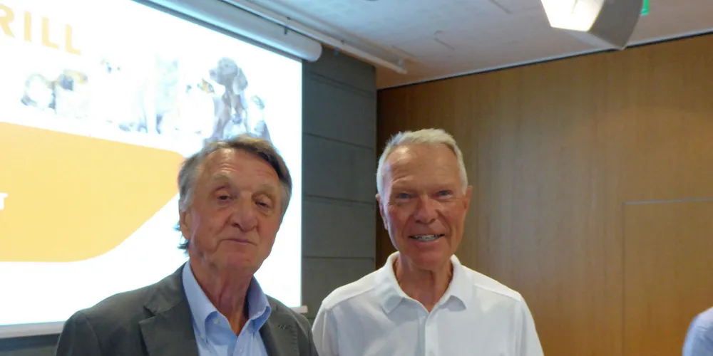 To menn med mye erfaring: Jon Aulie (t.v.) og Jostein Refsnes i Marint Protein Nettverk