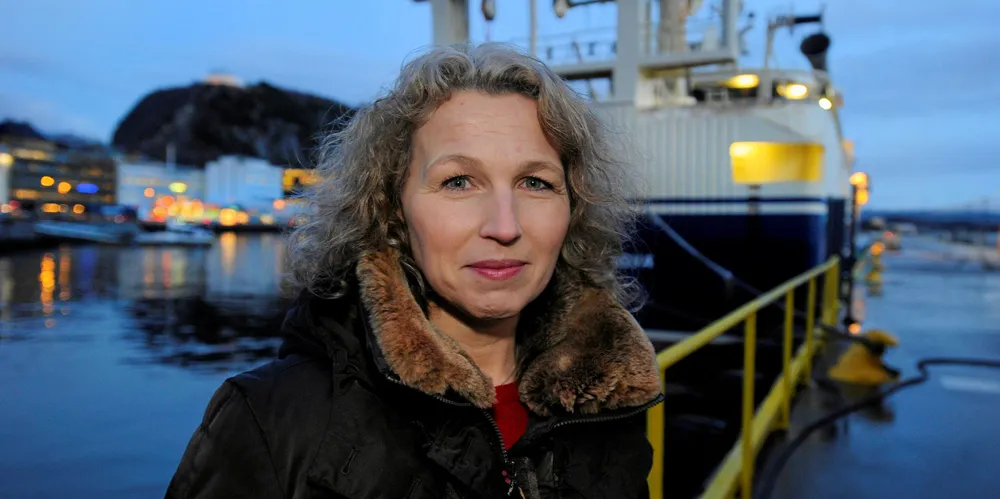 FISKER: Janita Arhaug har hele tiden tenkt at bakgrunnen hennes som fisker er det som har ledet henne gjennom alle de rollene hun har hatt i fiskerinæringen.