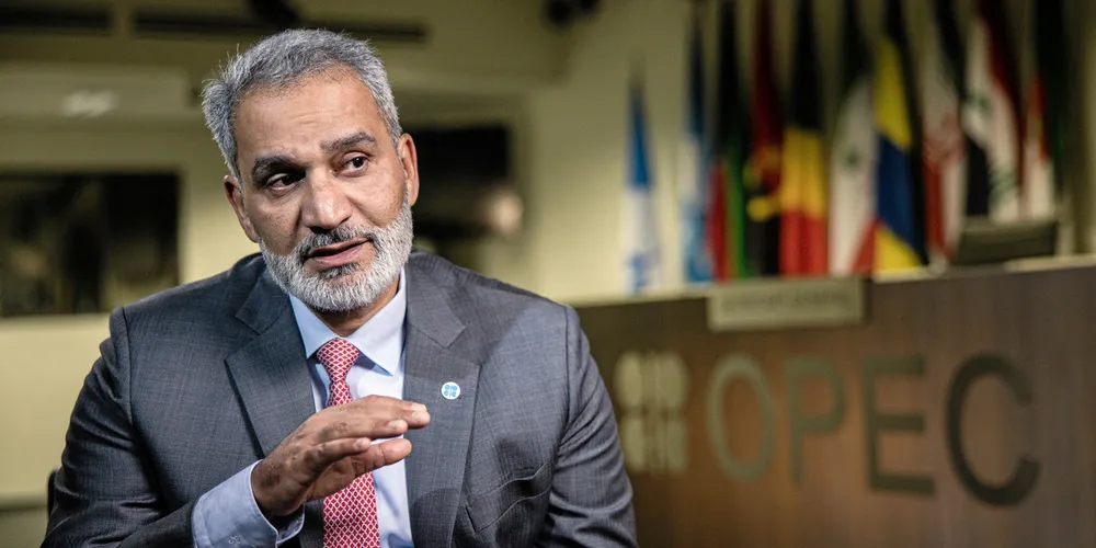 Haitham al-Ghais, secretary general of the Organization of Petroleum Exporting Countries at OPEC headquarters in Vienna, Austria.