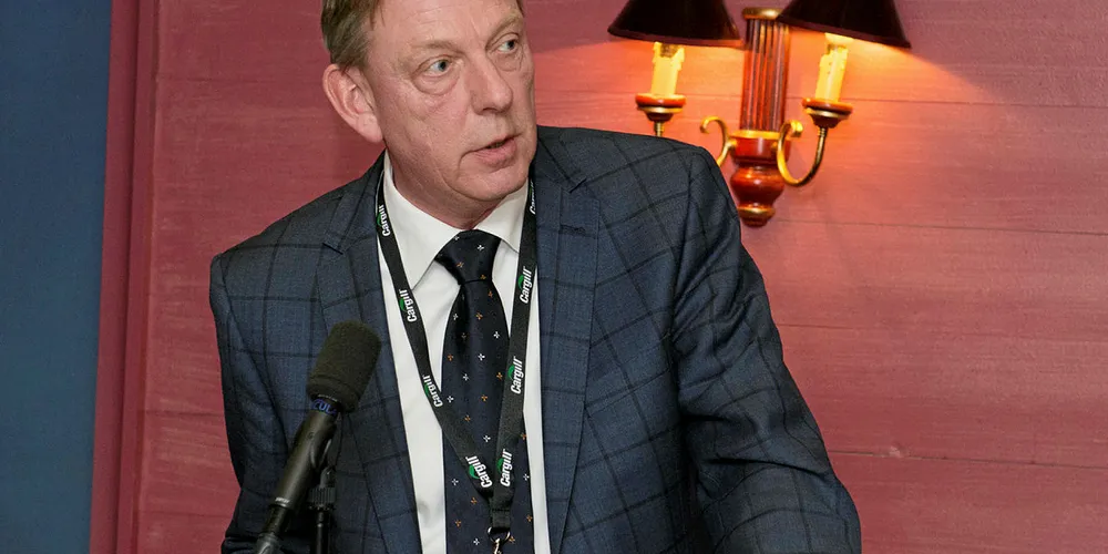 Sjømateksporten kan bli påvirket av en handelskonflikt mellom EU og USA. Her Guus Pastoor, leder i den europeiske organisasjonen for sjømatbedrifter, AIPCE-CEP.