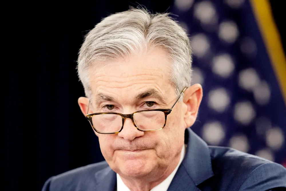 USAs sentralbanksjef Jerome Powell.