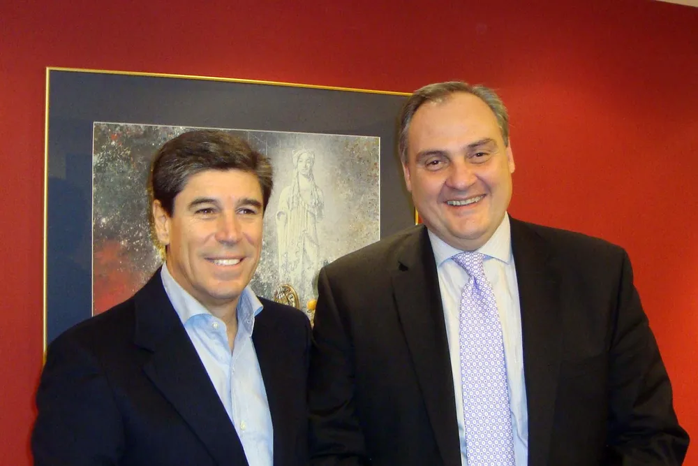 Prokopios (Akis) Tsirigakis (left) and George Syllantavos.