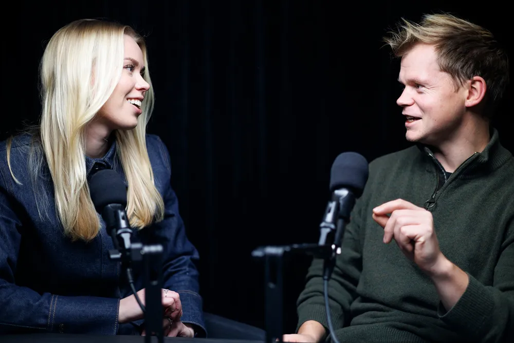 Sara Sofie Tallaksen og Petter Winther skriver til vanlig mye om penger og investeringer. Nå har de laget en podkast sammen.