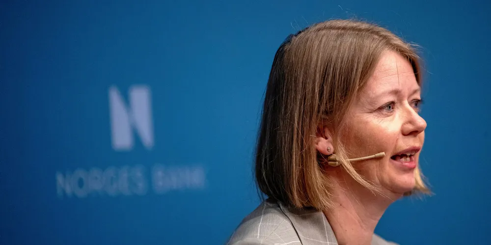Sentralbanksjef Ida Wolden Bache.