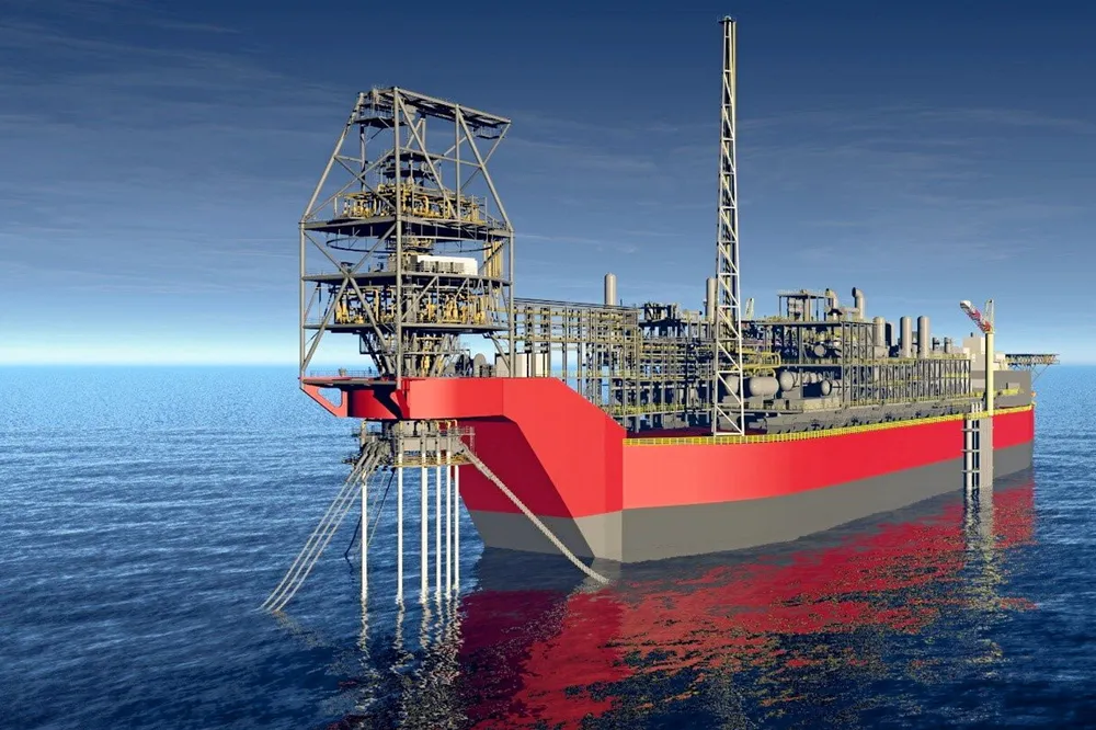 Under conversion: an artist's impression of Sangomar FPSO