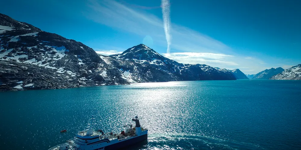 Royal Greenland's shrimp trawler Akamalik is operating in the North Atlantic.