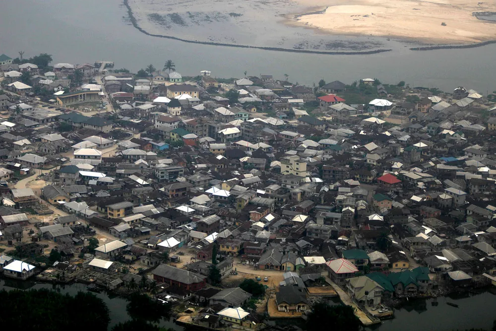 Focal point: houses in Nigeria's oil capital of Port Harcourt