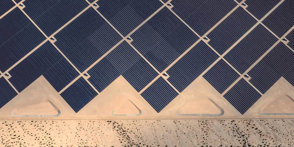 The 550MW Desert Sunlight in California, which uses First Solar’s thin-film panels