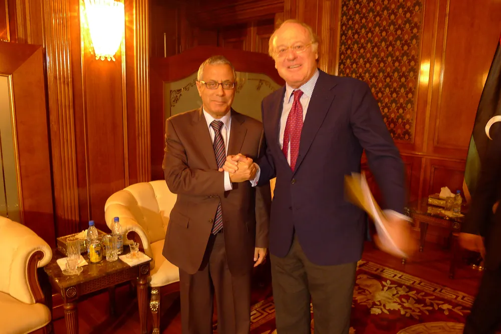 Meeting: Libyan Prime Minister Ali Zidan and Eni’s CEO Paolo Scaroni.