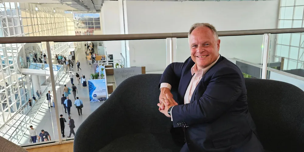 Seaspan Corp chief operating officer Torsten Pedersen at SMM in Hamburg in September.