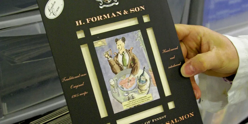 Smoked salmon H Forman and son_ London_ U.K.