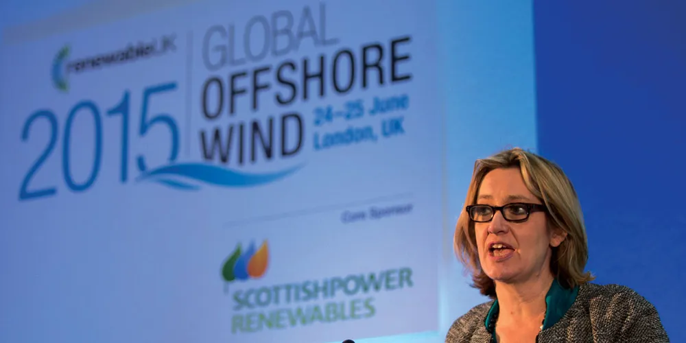 Energy secretary Amber Rudd