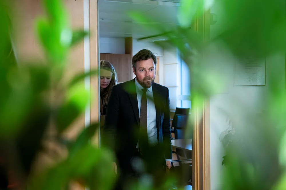 Næringsminister Torbjørn Røe Isaksen vil vite mer om gründere.