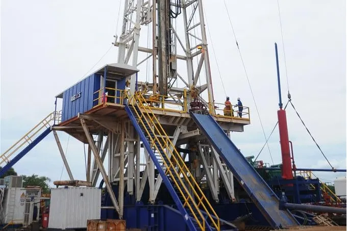 Earlier drilling: at Mnazi Bay onshore Tanzania