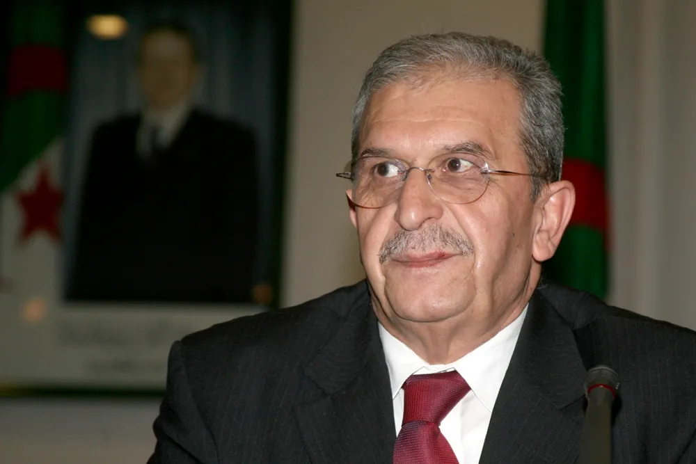 Outgoing: former Sonatrach chief executive Nourredine Cherouati, seen here, has been replaced by Abdelhamid Zerguine