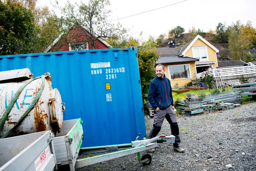 Hans Tormod Vike, her fotografert for noen år siden da han ble gasellevinner. – Jeg har jo gravd bestandig, da. Det er bare det jeg kan, sa han til DN i 2016.