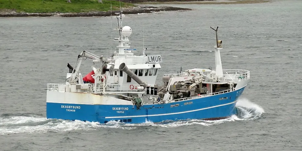 RASKT GJORT: Årets loddefiske ble en rask affære for kystnotbåten ”Skagøysund” fra Troms. Ett døgn og to notkast var det som skulle til.