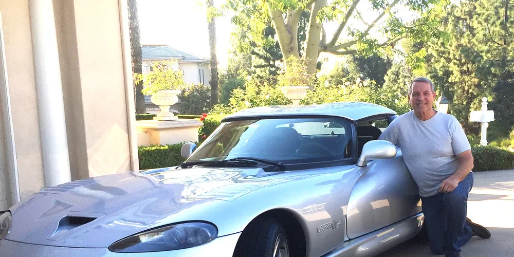 Santa Monica Seafood CEO Roger O'Brien with his Viper