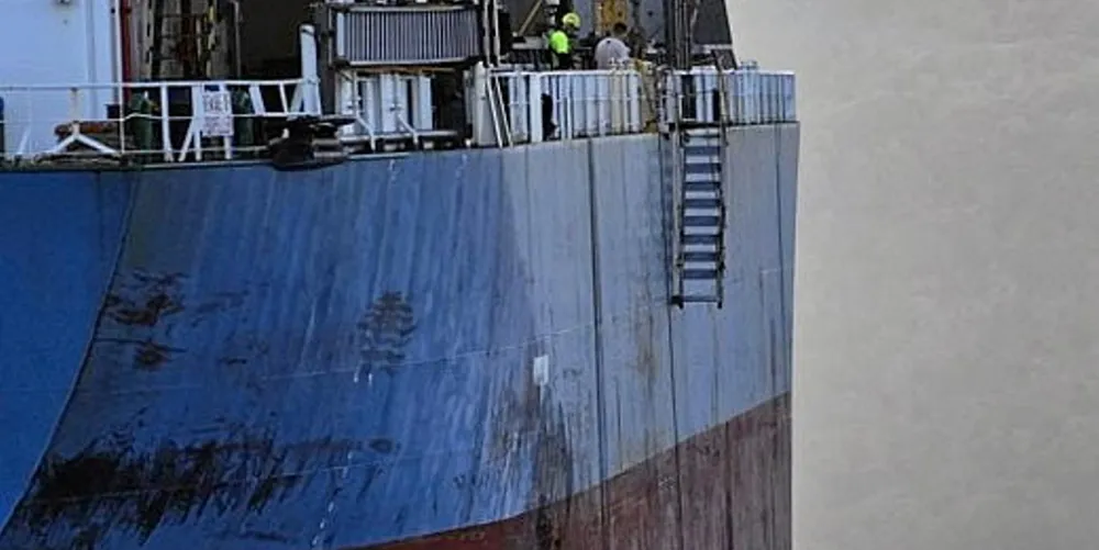 The Boshi 58’s ladder after the accident.