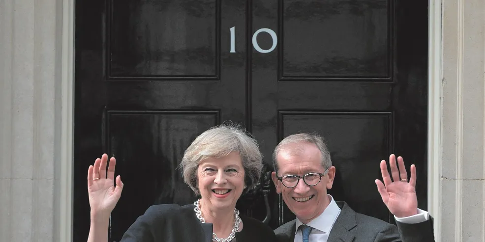 The UK's new prime minister, Theresa May, and her husband Philip