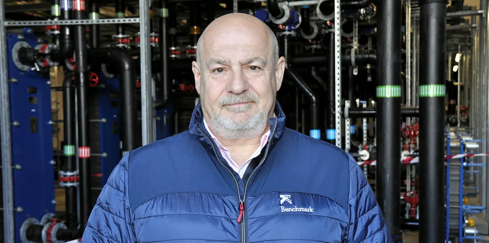 Benchmark Chairman Peter George at the group's Salten facility.