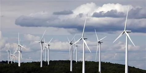 First Wind's Rollins wind farm in Maine.