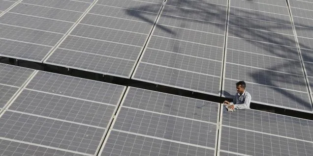 A rooftop installation in Ahmadabad, India