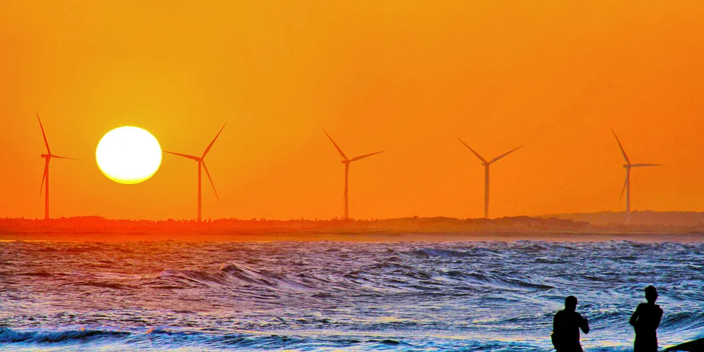 A coastal wind farm in Parnaíba in the Northeast state of Piauí