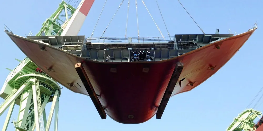 Keel laying for container ships has continued apace this year as orders keep rolling in.