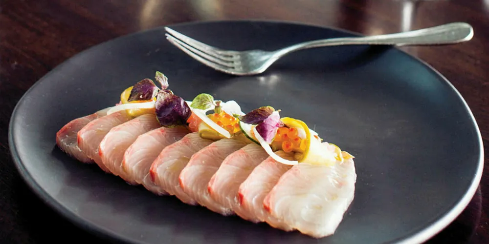 Kingfish sashimi -- Clean Seas is one of the leading suppliers to the European sashimi market.