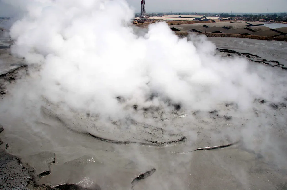 Rising: costs of controlling the mud flow at Bandar Panji-1