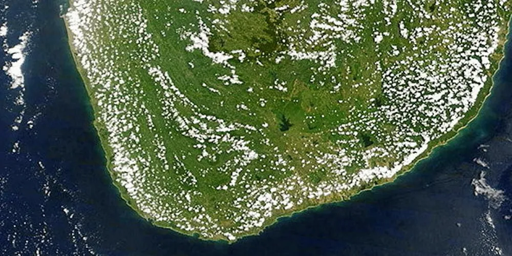 The southern coast of Sri Lanka.