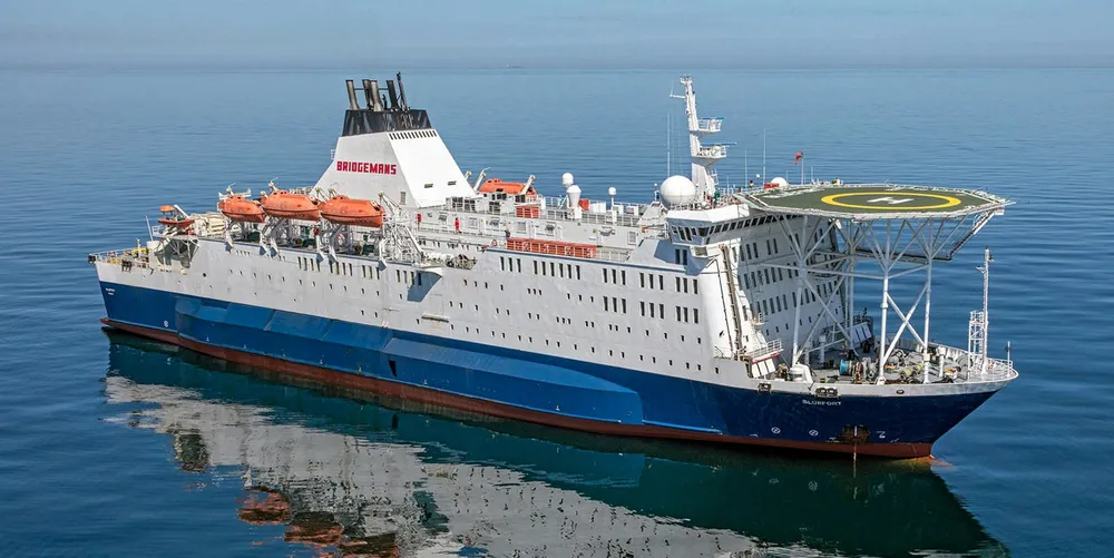 Bridgeman Services' 1979-built accommodation vessel Bluefort.