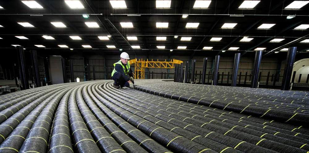 Laid-up cable at JDR's Harlepool, UK facility
