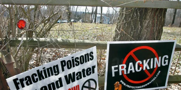 A Pennsylvania protest against fracking