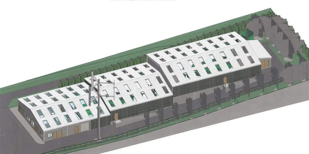 The proposed new hatchery at Sparsholt College, UK.