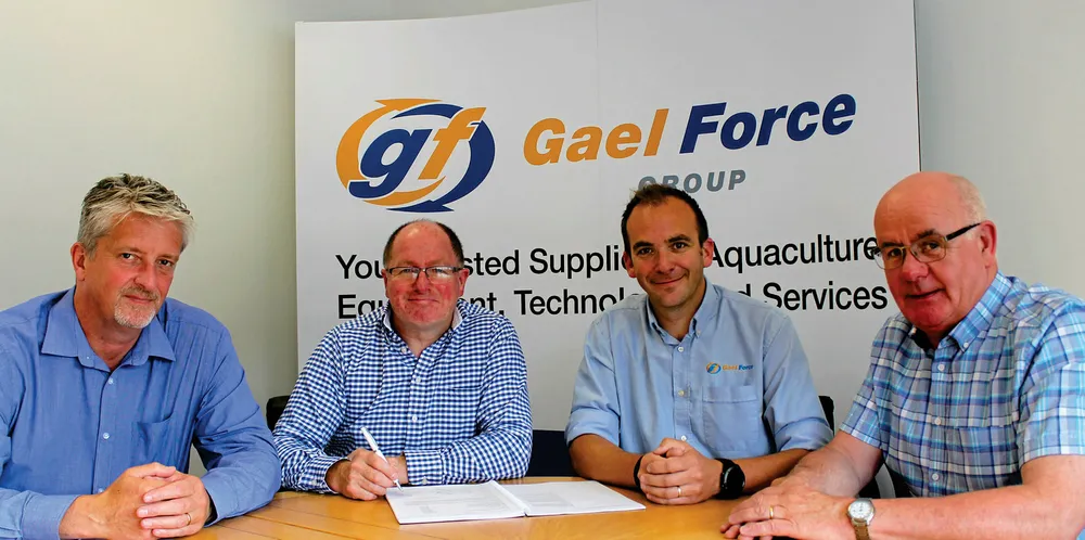 Gael Force Group signs a deal with Scottish salmon farmer.
